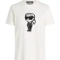 Karl Lagerfeld Ikon Sketch Karl T-shirt Cannoli Cream Taglia: XS | Maglie Sportivi Outlet | Donna | Bianco