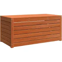 vidaXL Contenitore portaoggetti in legno composito, 101 x 50,5 x 46,5 cm, color marrone cera
