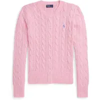 Ralph Lauren per donna. 211971868010 Cardigan rosa in cotone lavorato a trecce (S), Casual
