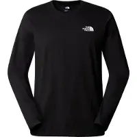 The North Face L/S Simple Dome Tee Maglia a manica lunga Uomo (S, nero)