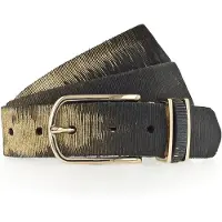 B.belt Cintura Vera Pelle 95 cm nero