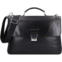 Bugatti Romano Valigetta Vera Pelle 40 cm Vano porta PC nero