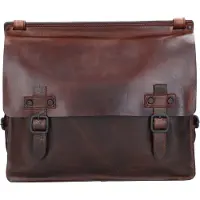Harold's Aberdeen Messaggero Vera Pelle 37 cm Vano porta PC marrone
