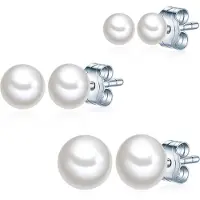 Valero Pearls Orecchini argento / bianco perla