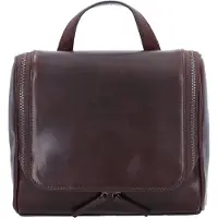 Leonhard heyden Roma Borsa da toilette Vera Pelle 26 cm marrone