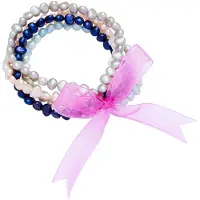 Valero Pearls Braccialetto marino / blu chiaro / rosa / bianco perla