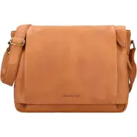 Greenland Borsa messenger Vera Pelle 39 cm marrone
