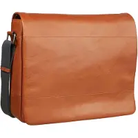 Leonhard heyden Hamburg Cartella Messenger Vera Pelle 38 cm Vano porta PC marrone