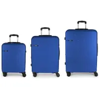 Gabol Juego 4 ruote Set di valigie 3 pezzi blu