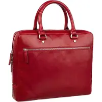 Leonhard heyden Cambridge Valigetta Vera Pelle 37 cm Vano porta PC rosso