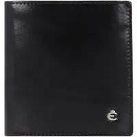 Esquire Toscana Portafoglio Protezione RFID Vera Pelle 9.5 cm nero