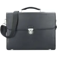 Esquire Oxford Valigetta Vera Pelle 41 cm Vano porta PC nero