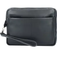 Esquire Oxford Borsa da uomo Vera Pelle 25 cm nero