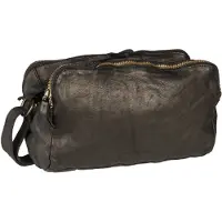 Harold's Submarine Borsa a tracolla Vera Pelle 28 cm nero