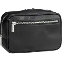 Leonhard heyden Montreal Borsa da toilette Vera Pelle 25 cm nero