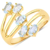 Rafaela Donata Anello blu chiaro / oro