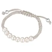 Valero Pearls Braccialetto argento / bianco