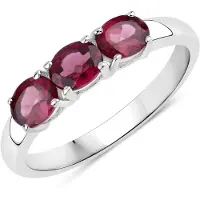 Rafaela Donata Anello bordeaux / argento
