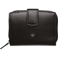 Golden Head Polo Portafoglio Protezione RFID Vera Pelle 12 cm nero