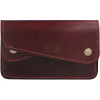 MIKA Portafoglio Vera Pelle 14.5 cm marrone