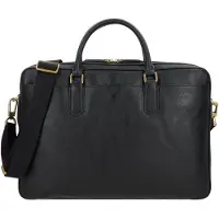 Fossil Asher Valigetta Vera Pelle 40 cm Vano porta PC nero