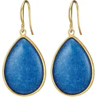 Lulu & Jane Orecchini blu / giallo oro