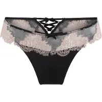 Lingadore String crema / nero