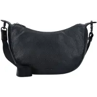Mandarina Duck Mellow Leather Borsa a tracolla Vera Pelle 33 cm nero