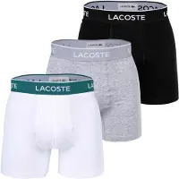 Lacoste Boxer grigio sfumato / petrolio / nero / bianco