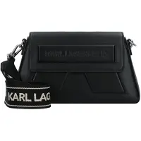 Karl Lagerfeld Ikon/k Soft Webbing Crossbody Black-nickel Taglia: OS | Borse a mano Outlet | Donna | Nero