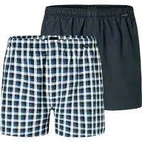 Schiesser Boxer marino / bianco