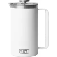 Yeti Rambler French Press 34oz Twist-To-Lock Lid, White, thermos french press, 1L