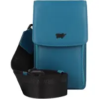 Braun Büffel Capri Mini Borsa Borsa a tracolla Vera Pelle 10 cm blu