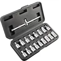 Neo Tools Chiavi per scarico olio 3/8", set di 18 pezzi.
