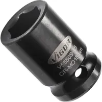 Vigor Avvitatore a impatto , bussola corta V5550S-15, esagono da 1/2" SW 15