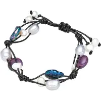 Valero Pearls Braccialetto marino / lilla chiaro / nero / bianco