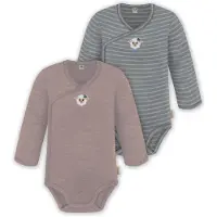 Normani Tutina / body per bambino 'Kaitaia' grigio / talpa / grigio fumo