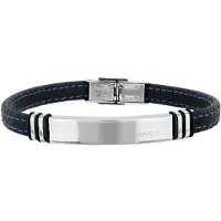 Breil Braccialetto nero / argento