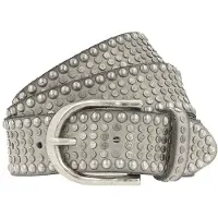 B.belt Riva Cintura Vera Pelle 95 cm grigio