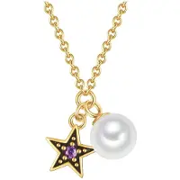 Glanzstücke Collana giallo oro / lilla / nero / bianco