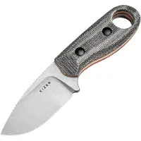 Kizer Cutlery Beaver 1078A2 Stonwashed Nitro-V, Black Micarta, coltello fisso