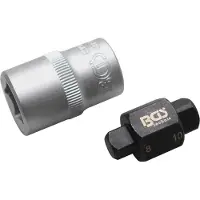 Bgs Inserto per tappo di scarico olio quadrato 8 mm / 10 mm - 8991