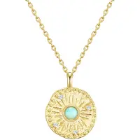 Glanzstücke Collana turchese / giallo oro