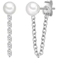 Glanzstücke Orecchini argento / bianco perla