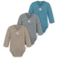 Normani Tutina / body per bambino beige / blu / grigio