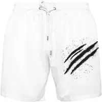 Plein sport Costume da bagno in tessuto tecnico stampato