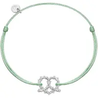 Glanzstücke Braccialetto verde / argento