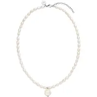 Purelei Collana 'Pearlfection' argento / bianco perla