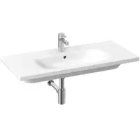 Jika Mio-N - Lavabo 100x45 cm, con sfioratore, foro per rubinetto, bianco H8147130001041