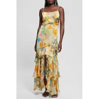 Guess Marciano GUESS Eco Sl Vicky Dress Gold Coast Floral Pr Taglia: XS | Maxi abiti Outlet | Donna | Giallo